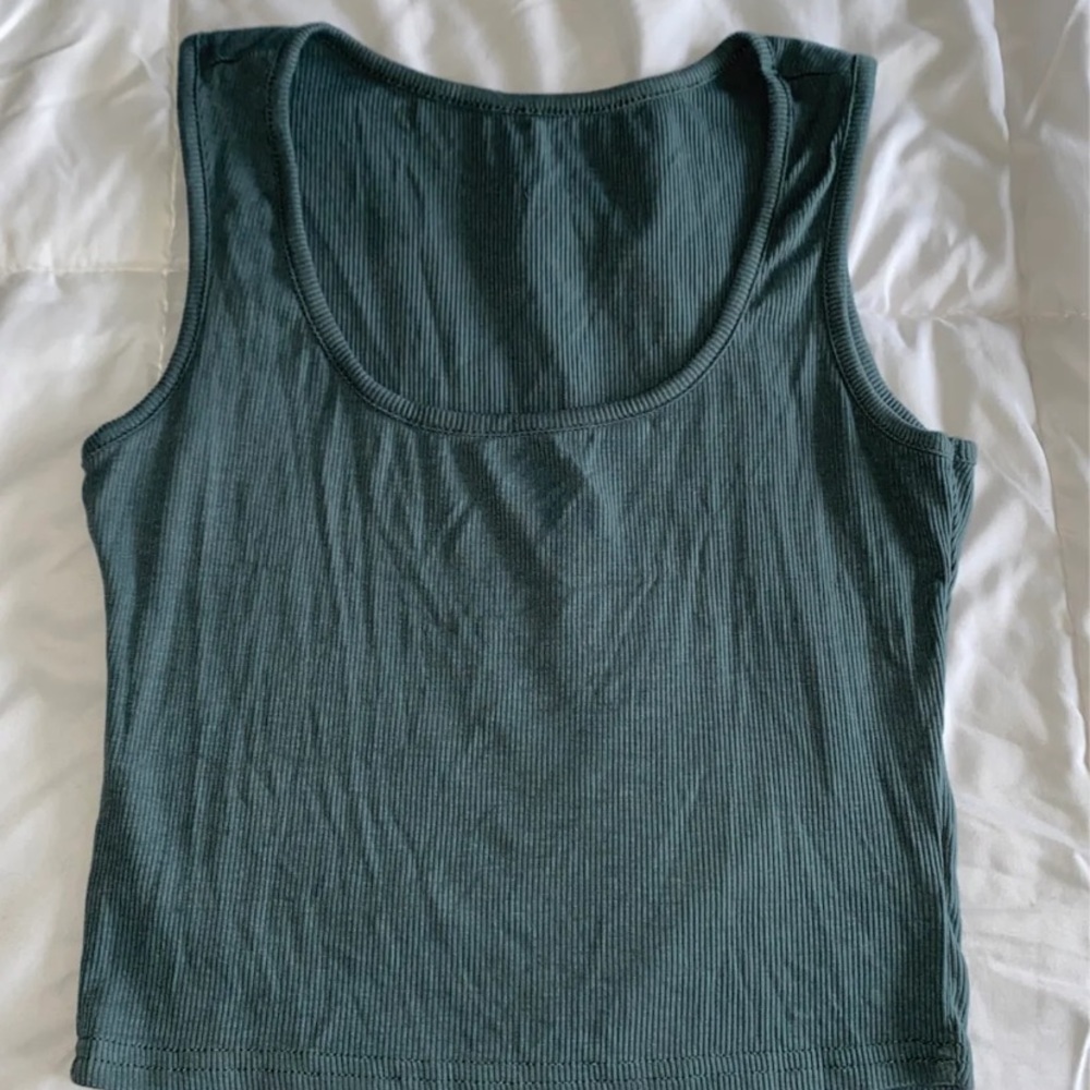 Green tank top